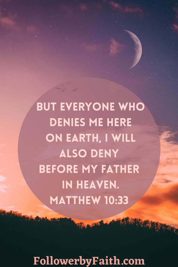 Matthew 10:33 Daily Bible Verse