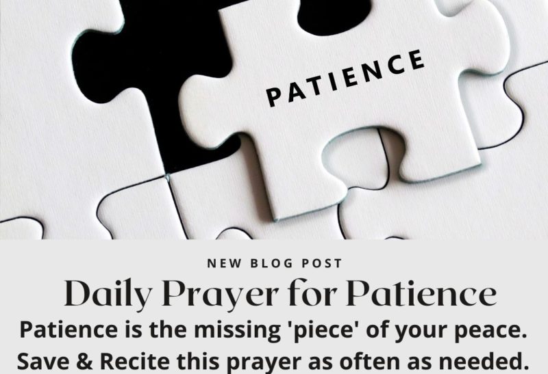 Patience Daily Prayer for Patience