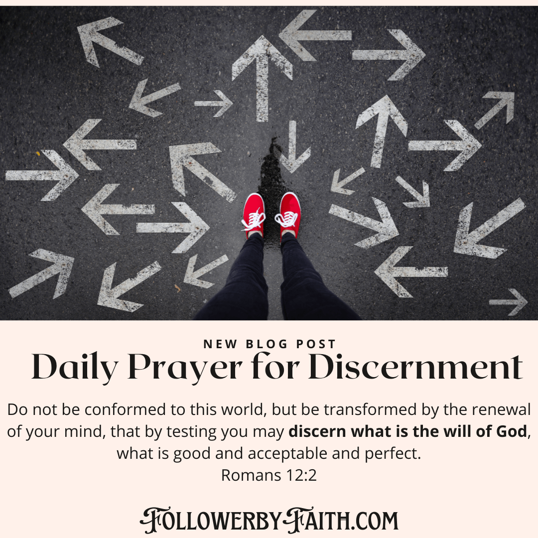 Daily Prayer for Discernment Follower by Faith